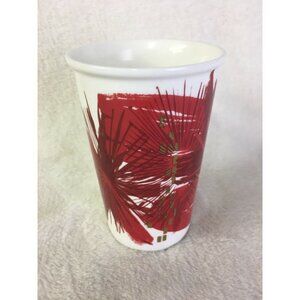 Starbucks 2014 Red Gold Abstract Holiday Poinsetta